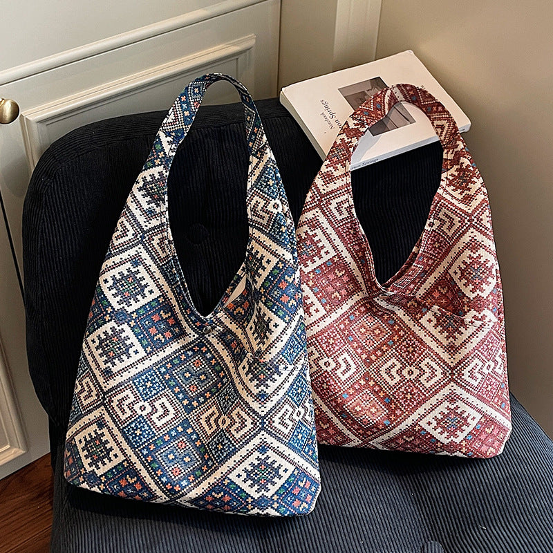 Bohemian Patterned Hobo Bag