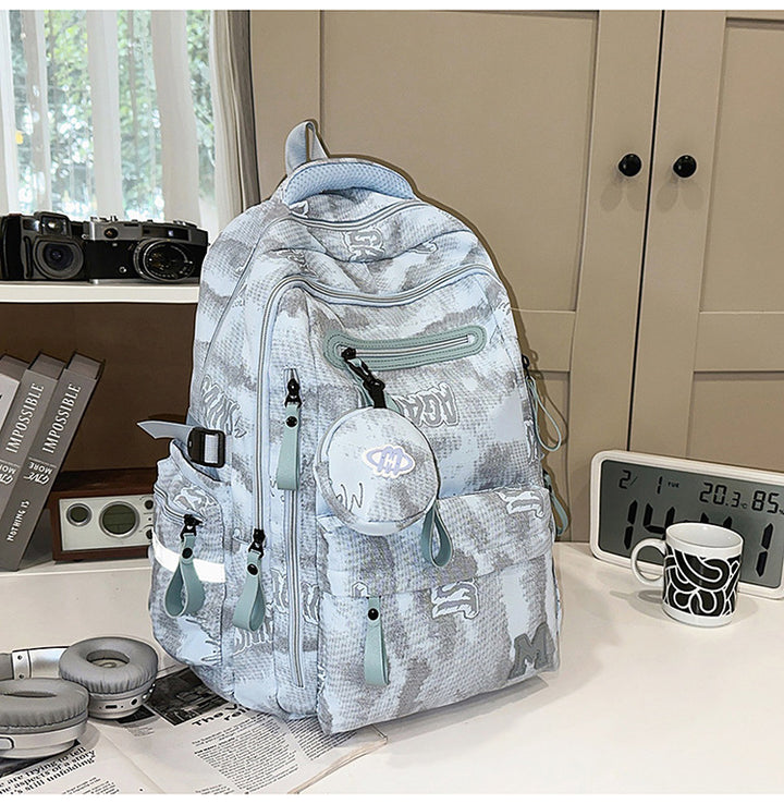 High-Capacity Multi-Pocket School Backpack