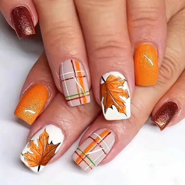 Autumn-Themed Decorative Nail Art Kalsten