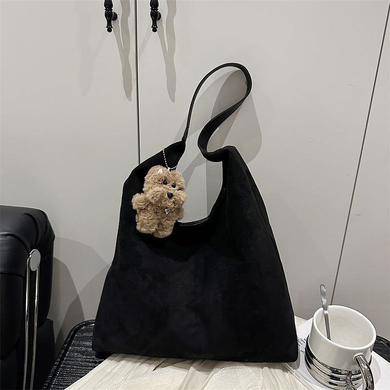 Suede Slouchy Hobo Bag Kalsten
