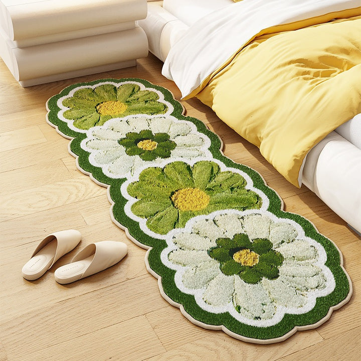 Floral Design Kitchen Runner Mat