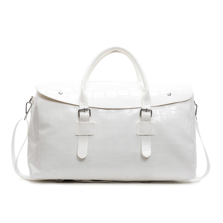 Premium Crocodile Texture Travel Duffel