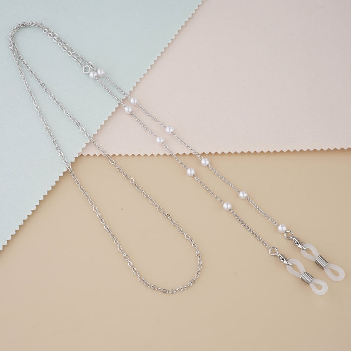 Elegant Pearl-Accented Eyewear Chain Kalsten