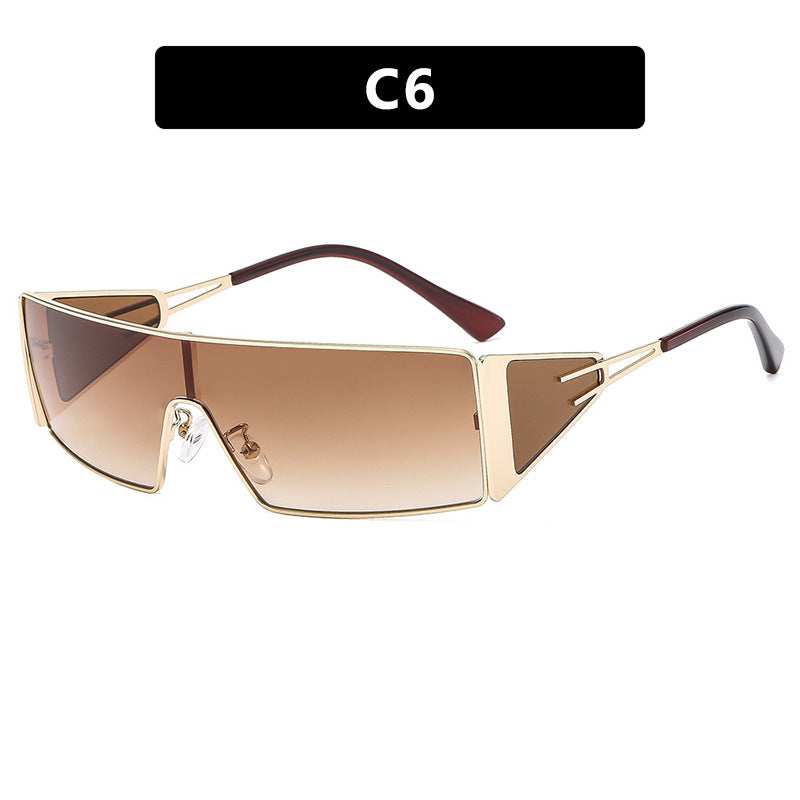 Women geometric sunglasses with futuristic design and durable frame Kalsten