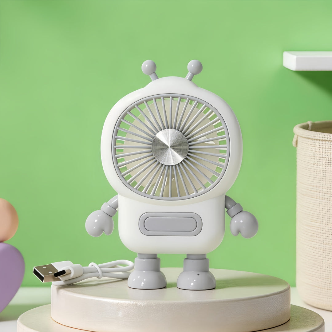 Women's portable mini fan in creative robot design Kalsten