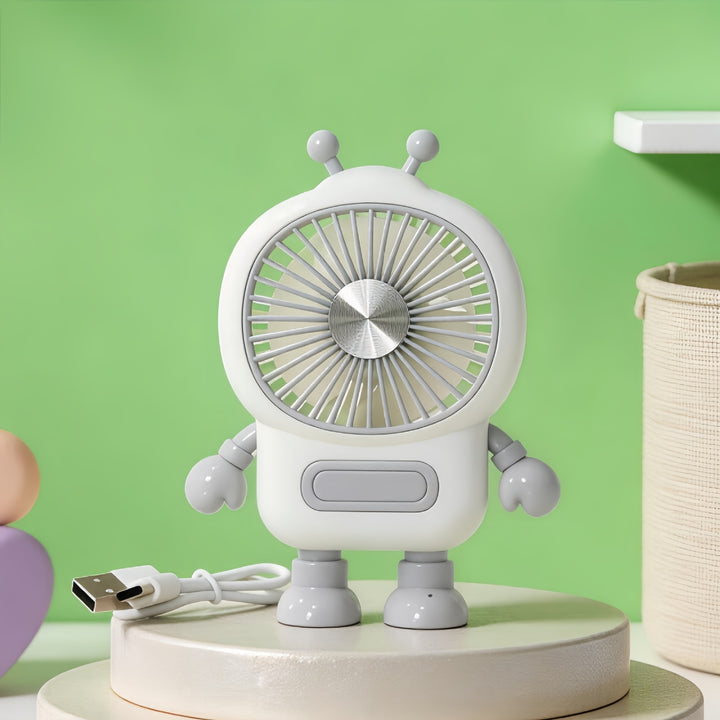 Women's portable mini fan in creative robot design Kalsten