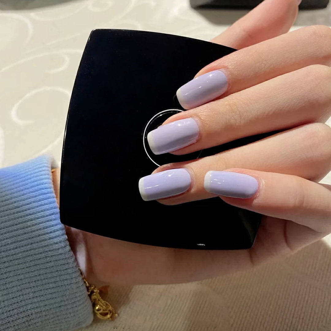 Artful nail designs with elegant gradient and glitter Kalsten