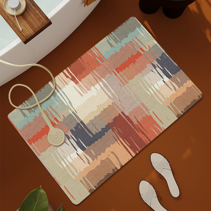 Textured Patterned Bath Mat Kalsten