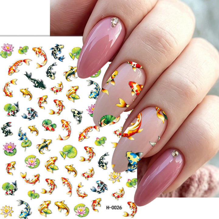 Ocean-Themed Nail Art Stickers