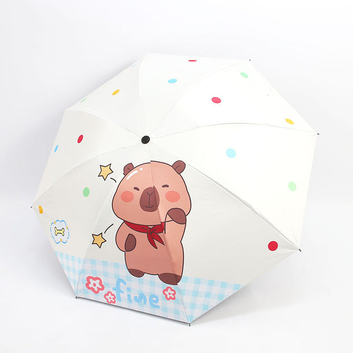 Women's Folding Umbrella with Animal Character Kalsten