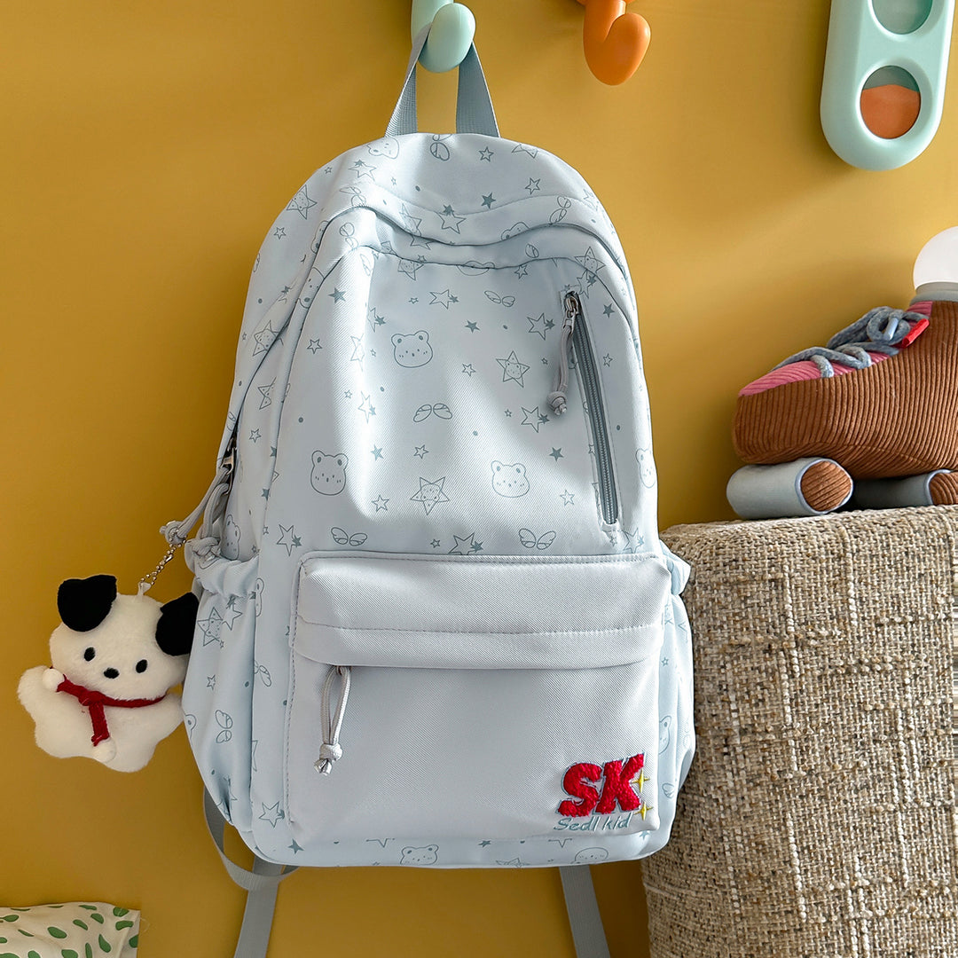 Illustrated Character-Themed Backpack Kalsten