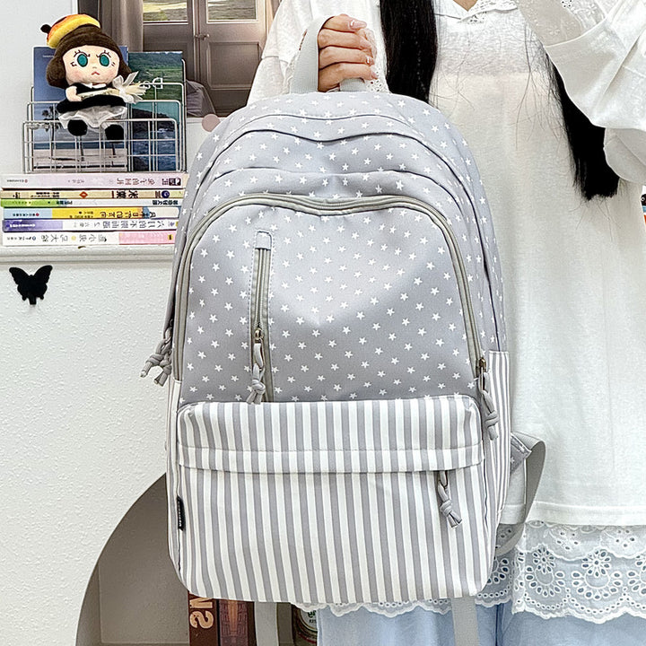 Stylish Star-Printed Large Capacity Backpack Kalsten