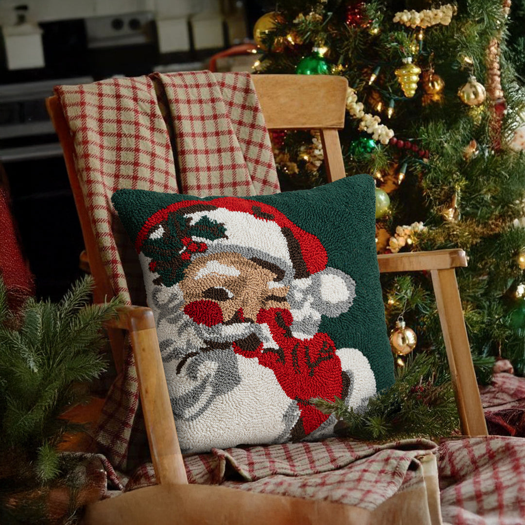 Travel pillow in candy cane design with ergonomic neck support