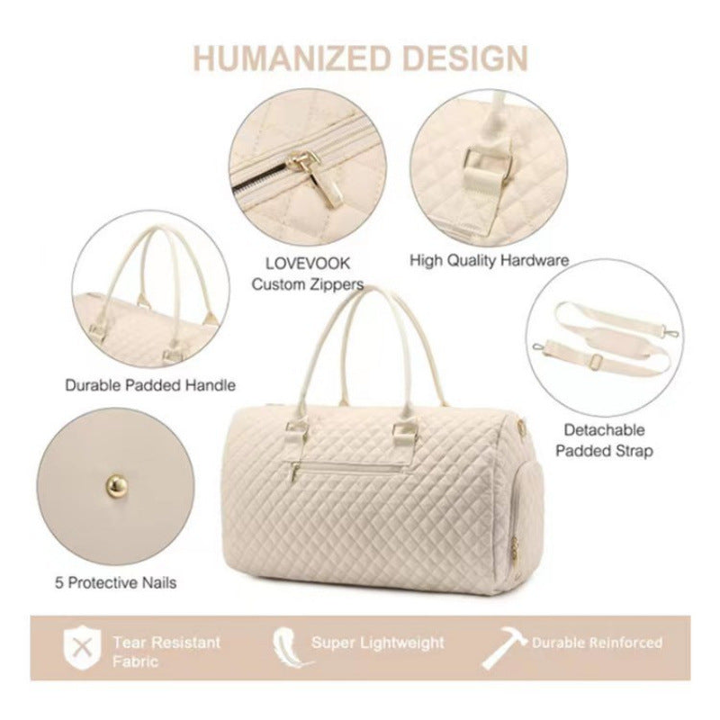 Fashionable and Luxurious Travel Bag with Removable Cosmetic Bag Kalsten