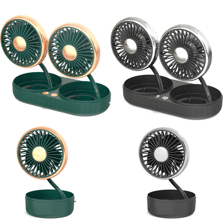 Portable Dual-Head Car Cooling Fan Kalsten