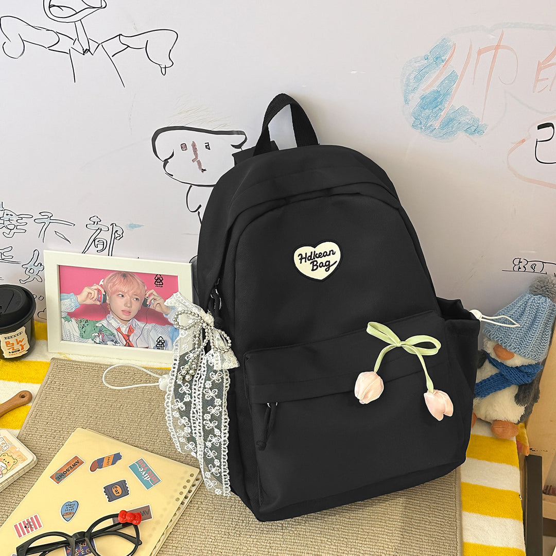 Floral-Embellished Casual Backpack Kalsten