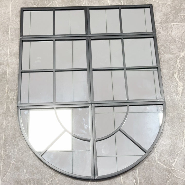 Arched Window Pane Wall Mirror Kalsten