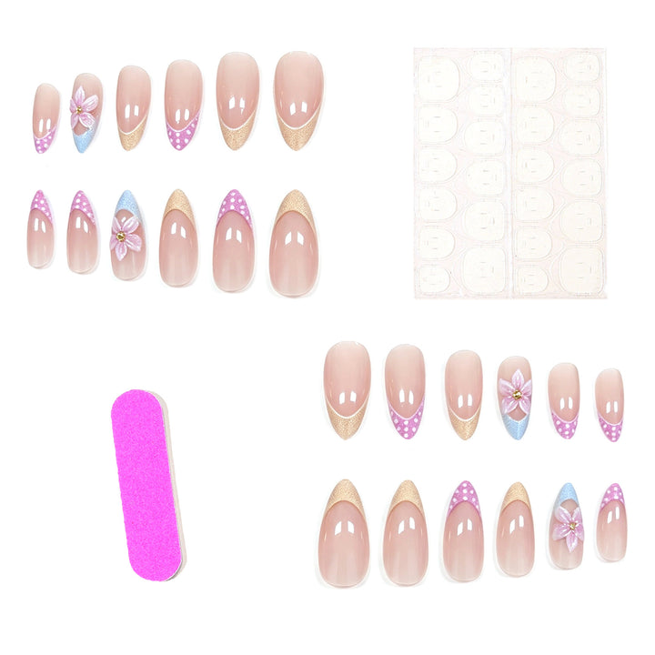 Artistic Floral Acrylic Nail Extensions Kalsten 1789915721