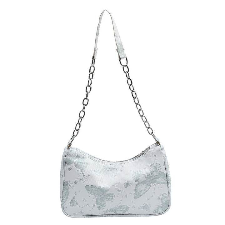 Butterfly Print Designer Hobo Bag