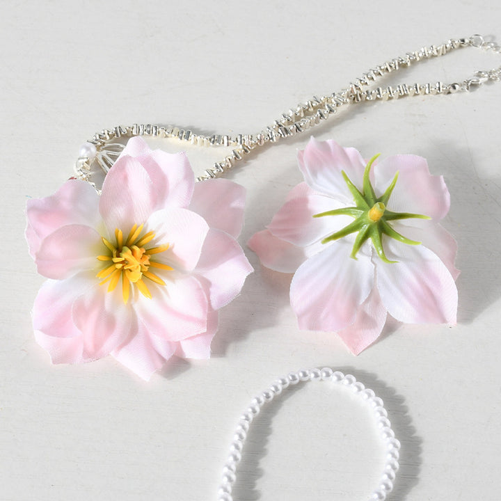 Floral Accent  Hair Clips