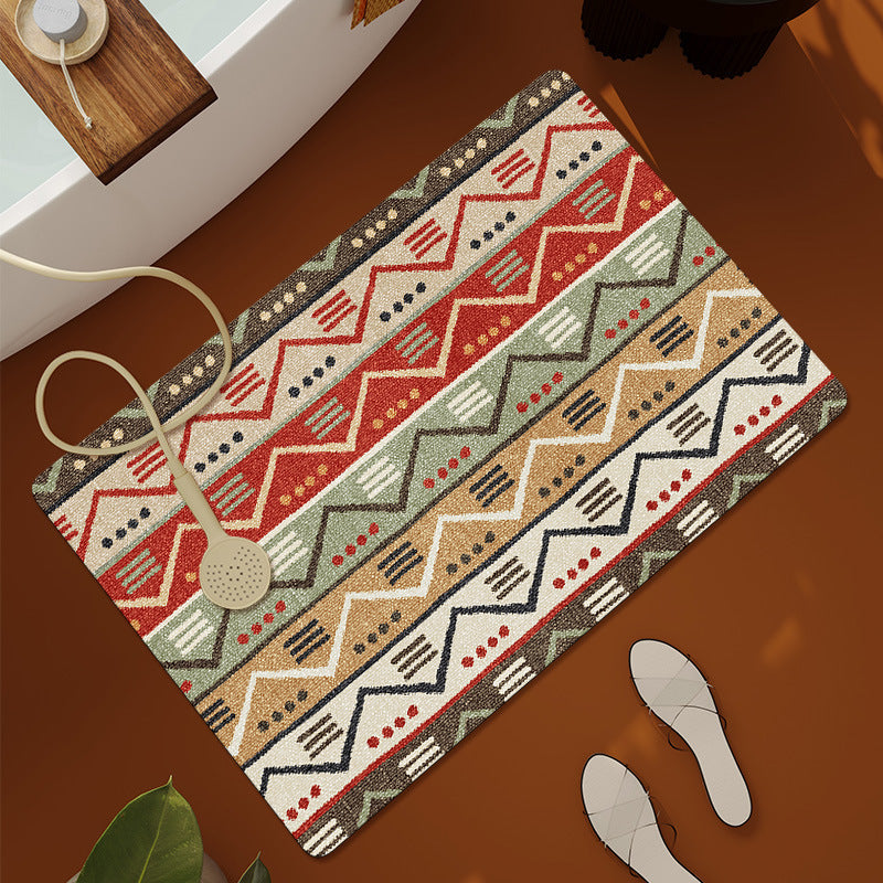 Textured Patterned Bath Mat Kalsten