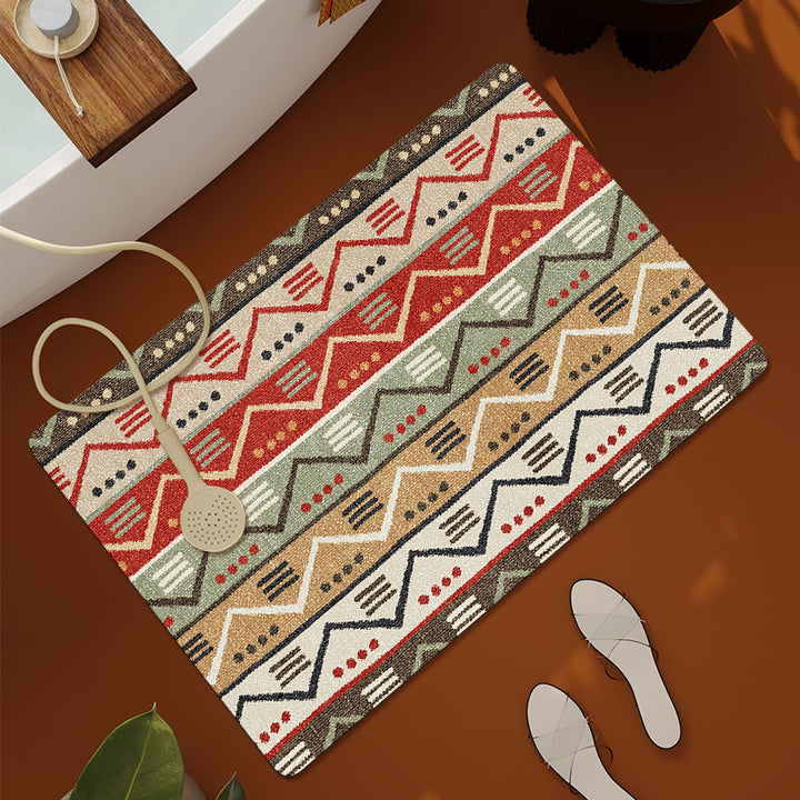 Textured Patterned Bath Mat Kalsten