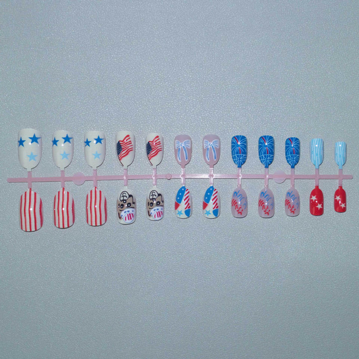Creative Independence Day Nail Art Set