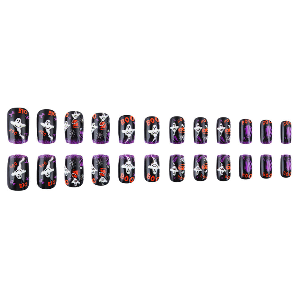 Fun Halloween-Themed Press-On Nail Art Set Kalsten