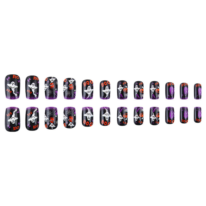 Fun Halloween-Themed Press-On Nail Art Set Kalsten