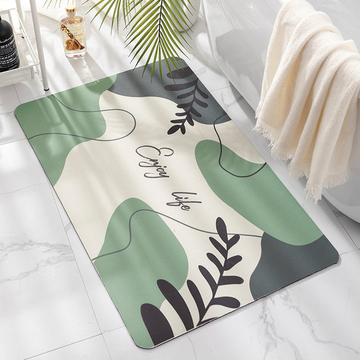 Tropical-Inspired Soft Bath Mat