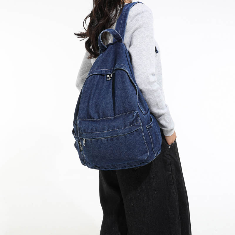 Trendy Casual Denim Backpack Kalsten