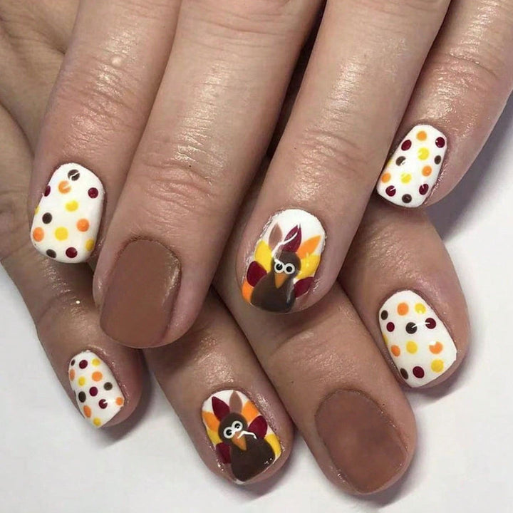 Festive Thanksgiving Themed Nail Art Kit