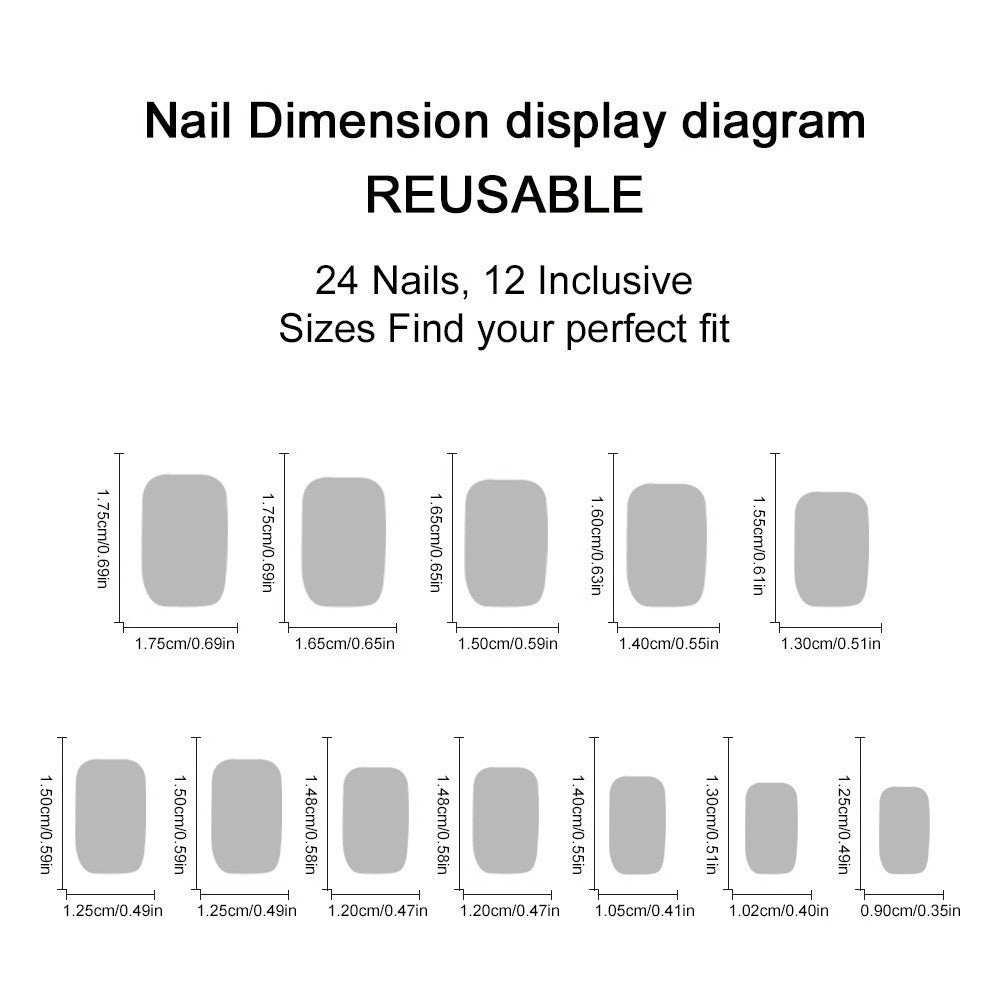 Tropical design artificial nails Kalsten
