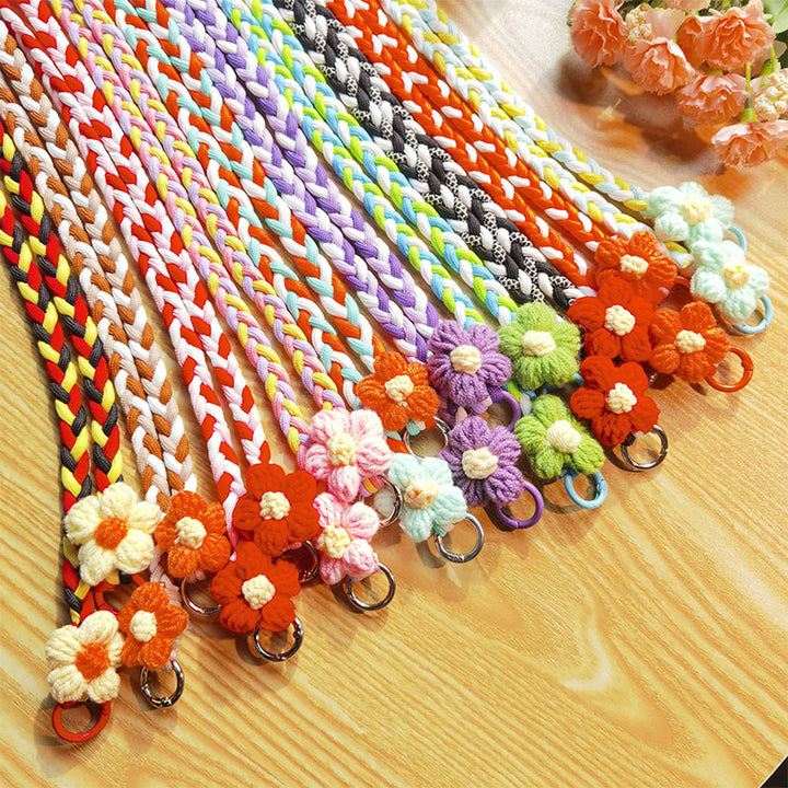Woven Floral Pattern Utility Lanyard Kalsten