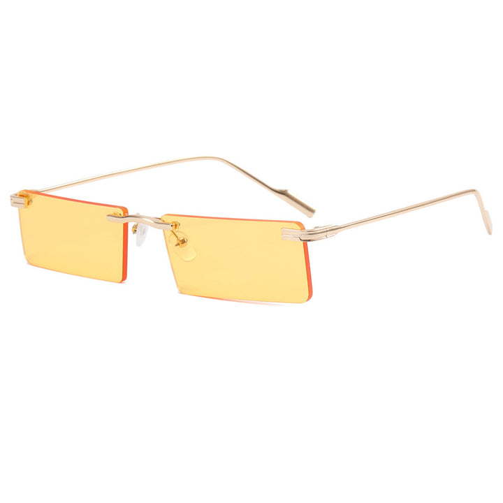 Women's Fashion Rectangular Sunglasses with Elegant Metal Frame Kalsten