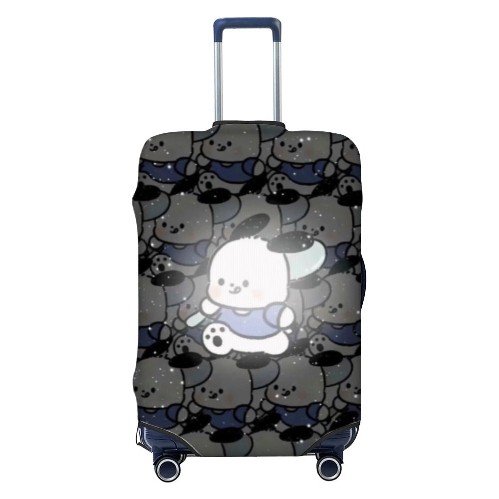Women Hard Shell Suitcase with Trendy Surf and Palm Design Kalsten