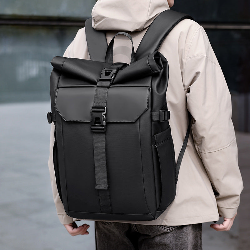 Modern Roll-Top Waterproof Backpack Kalsten