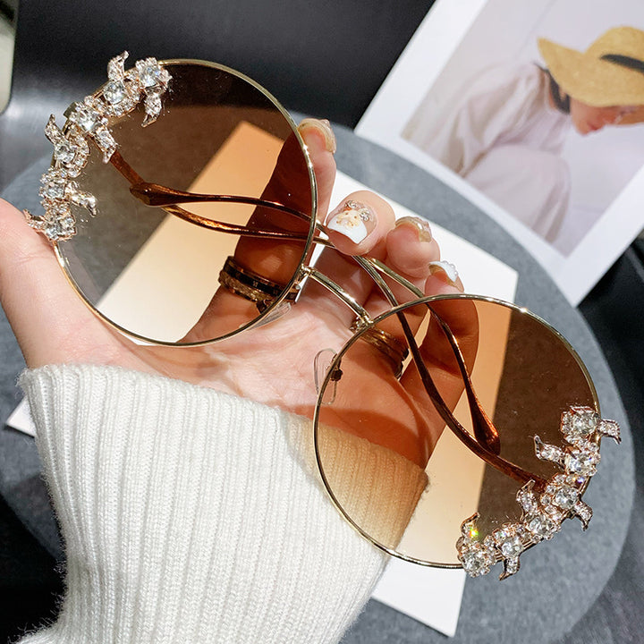 Ladies Glamorous Sunglasses with Sparkling Rhinestone Details Kalsten