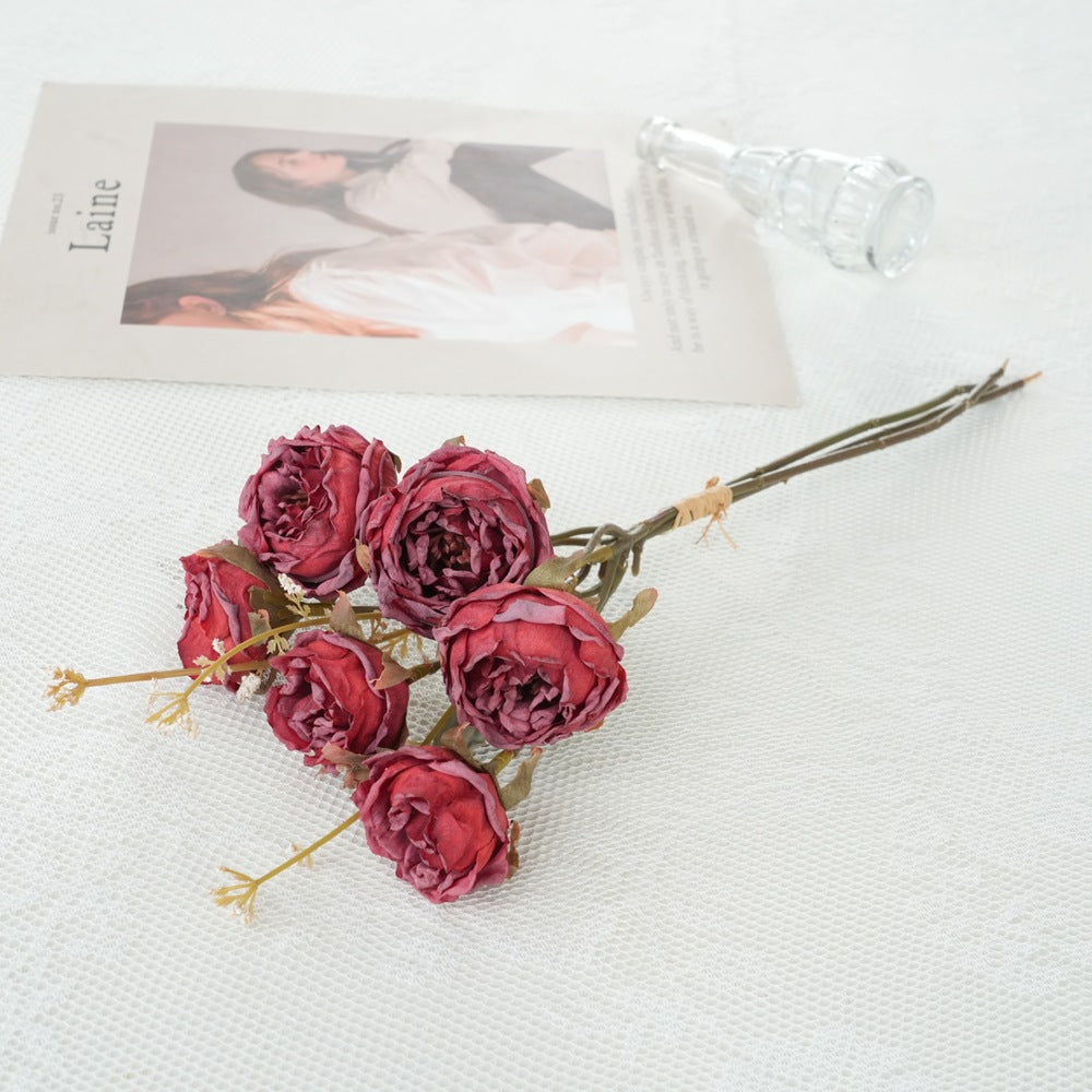 Faux Floral Rose Bouquet