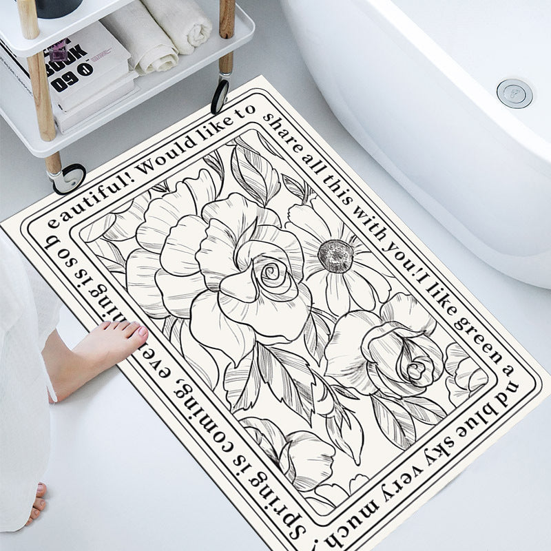 Elegant Decorative Bathroom Mat