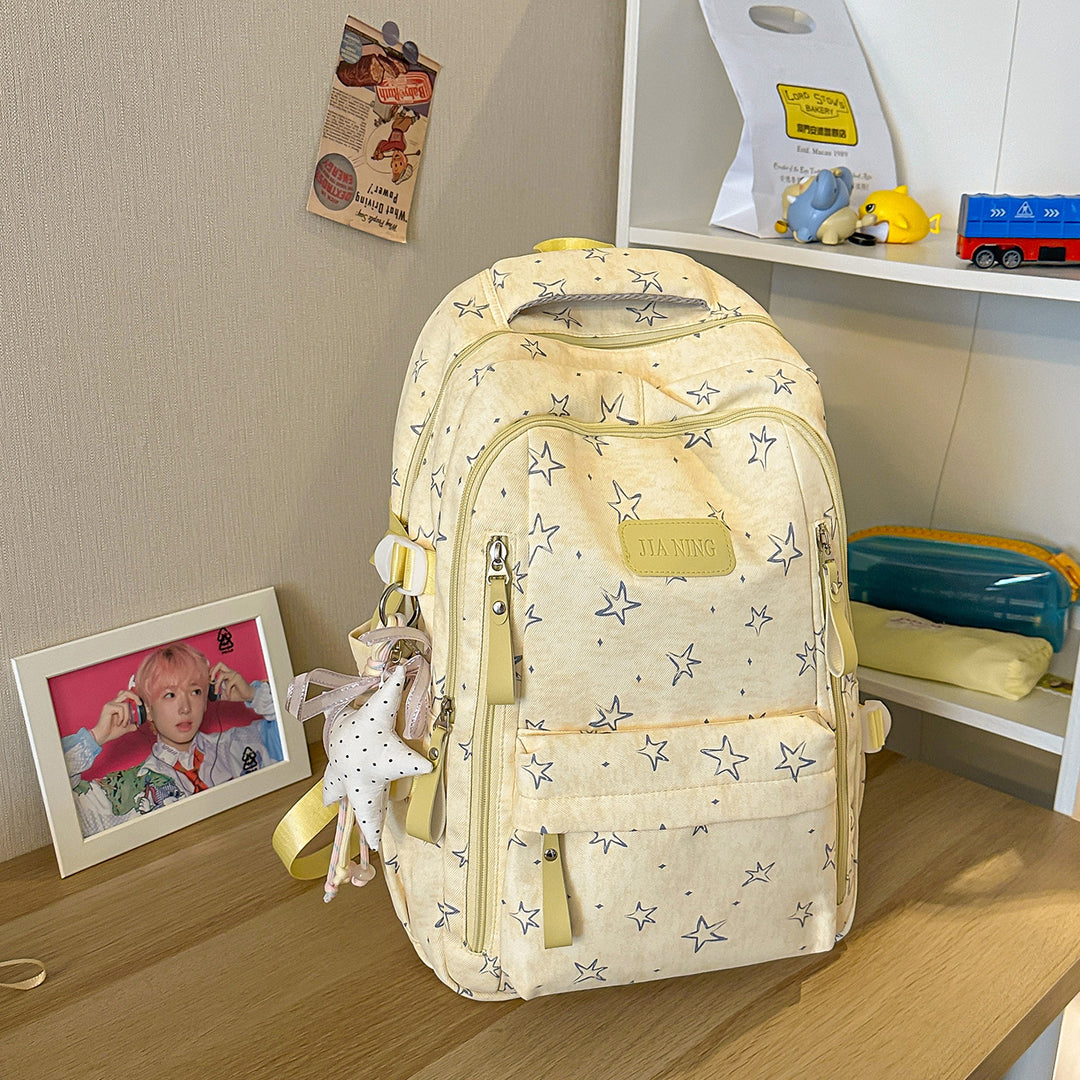 Stylish Star-Emblazoned Everyday Backpack Kalsten