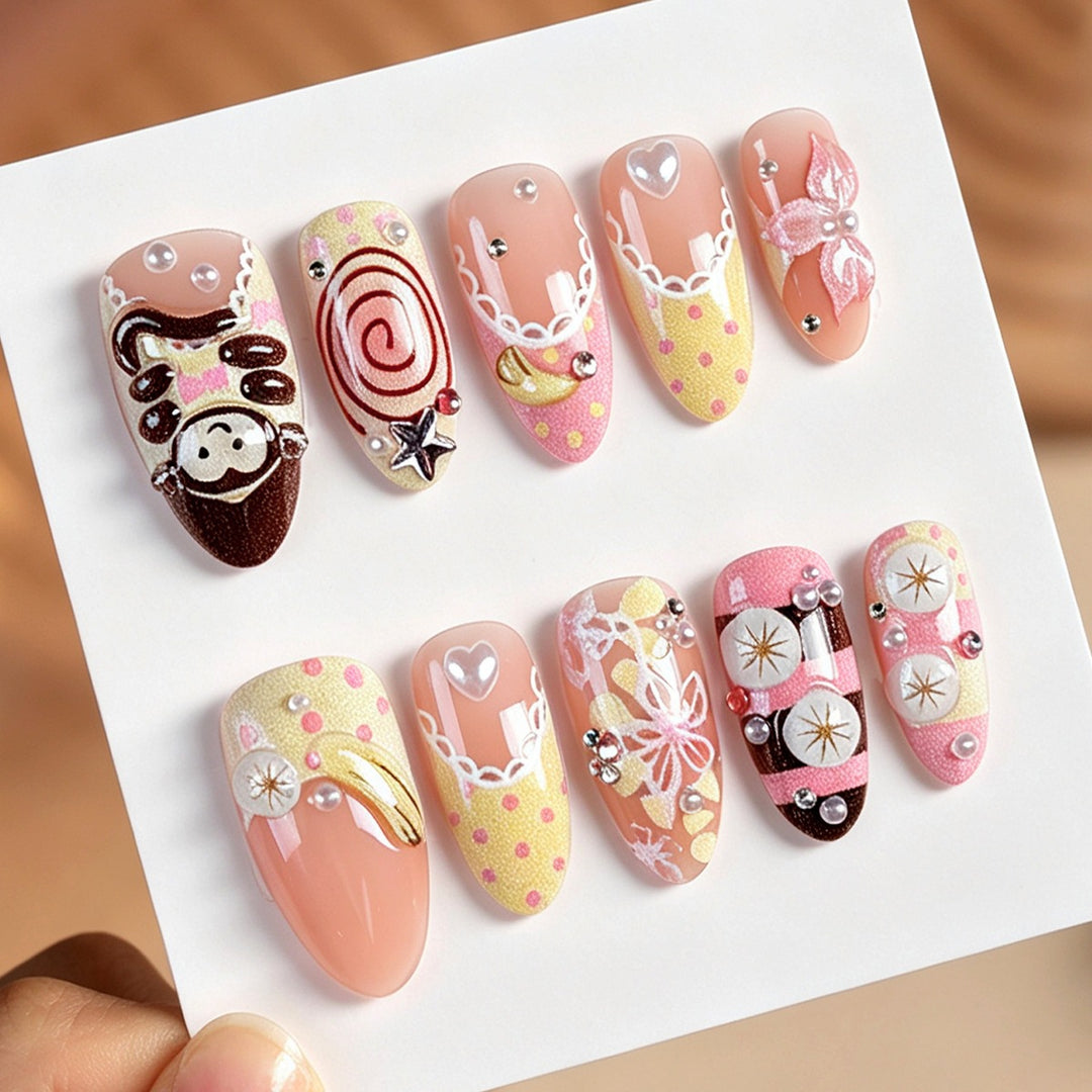 Playful art nails with unique designs Kalsten