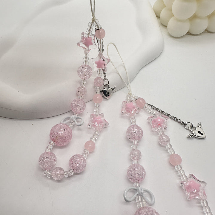 Rhinestone Beaded Charm Necklace Kalsten