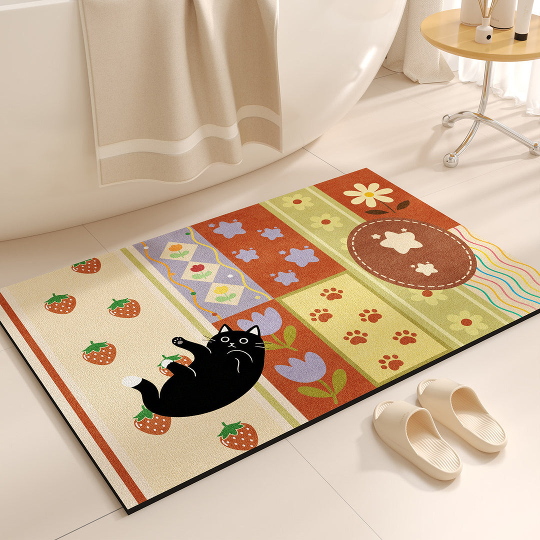 Cute Cartoon-Themed Bath Mat Kalsten
