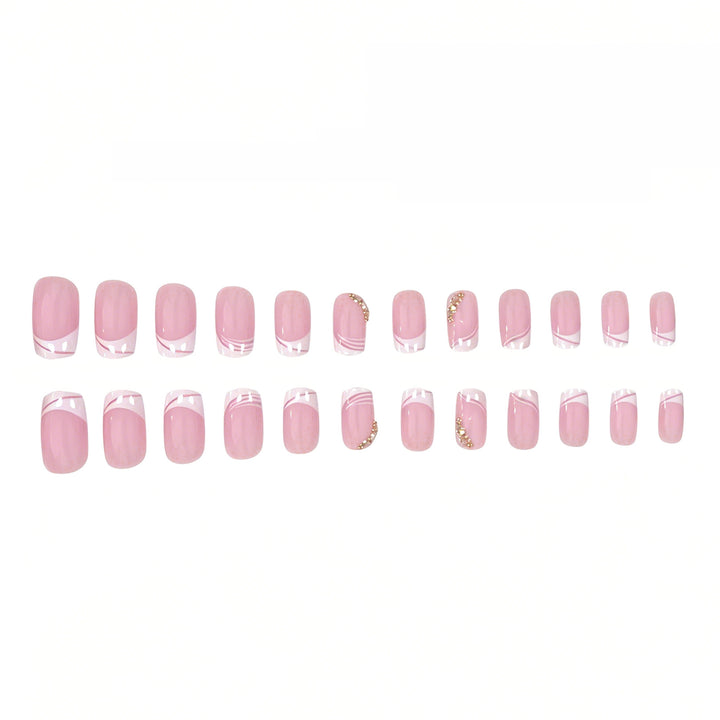 Elegant French Tip Gel Nail Enhancements Kalsten