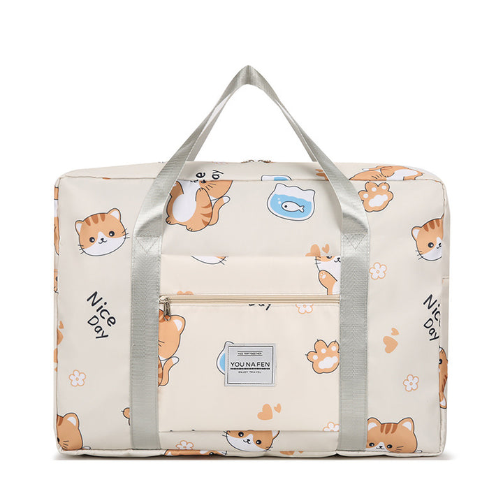 Fun Cat-Themed Travel Duffle Bag Kalsten