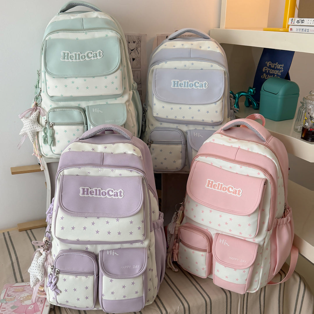 Stylish Star-Embellished Backpack Kalsten 1791205930