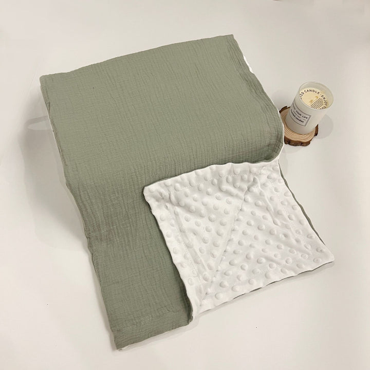 Plush Quilted Double-Sided Baby Blanket kalsten