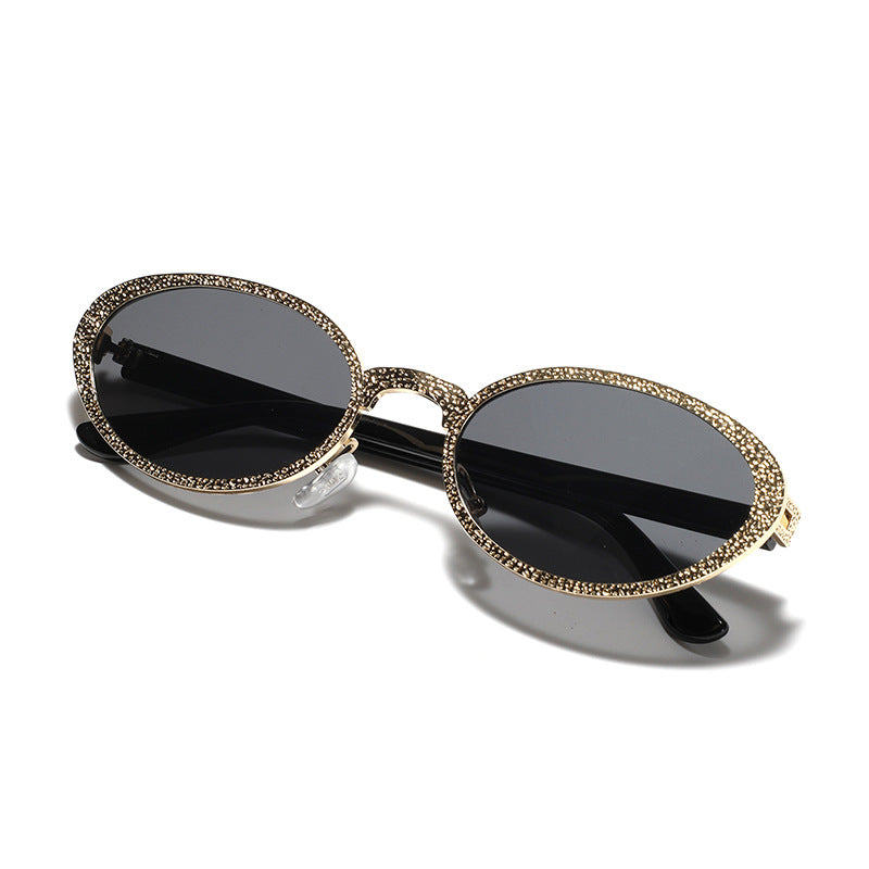 Women Glamorous Sunglasses with Sparkling Frame Decoration Kalsten
