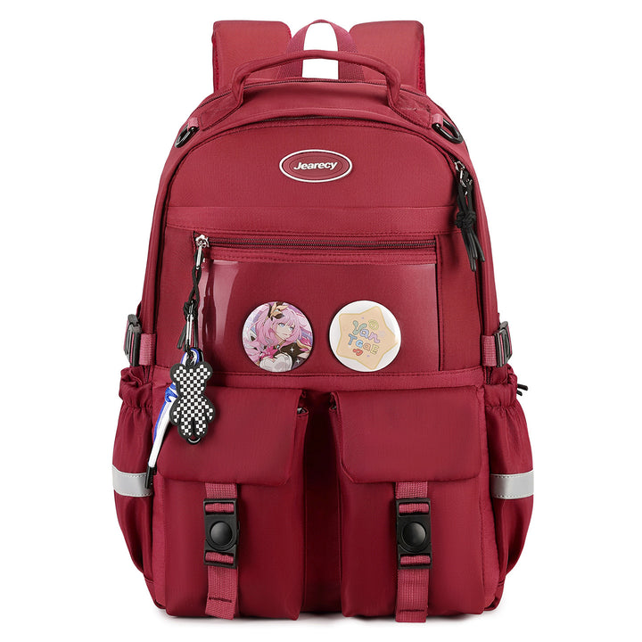 Versatile Cartoon-Embellished Casual Backpack Kalsten
